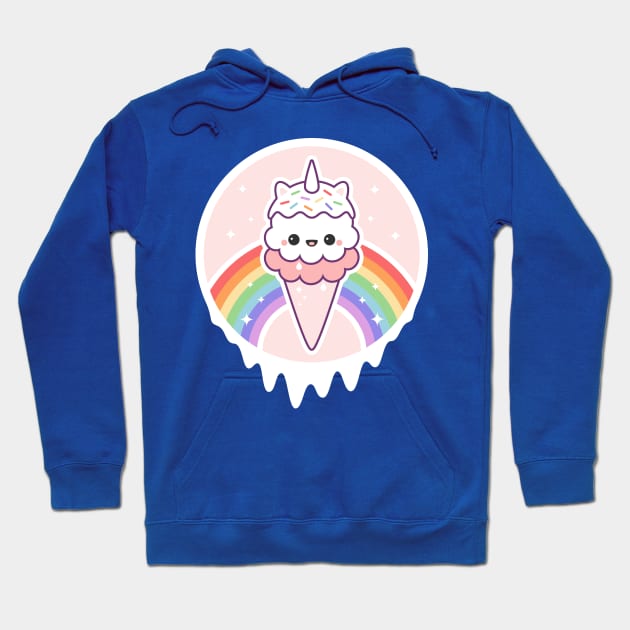 Unicone Unicorn Ice Cream Cone Hoodie by sugarhai